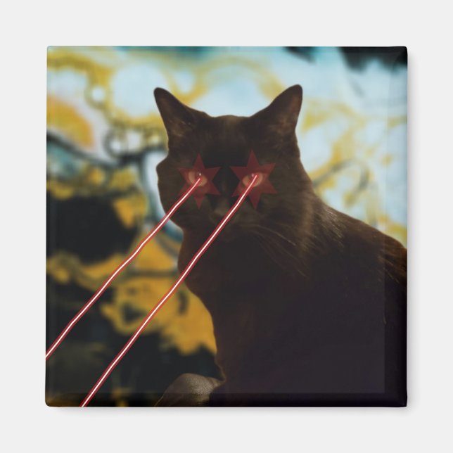 Aimant laser à chat (Devant)