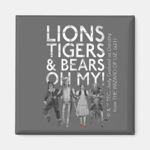 Aimant L'Assistant D'Oz™   Lions Tigers & Ours Oh My!