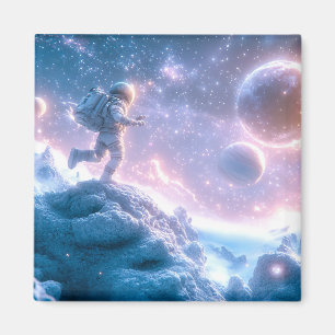 Aimant L'astronaute en saut
