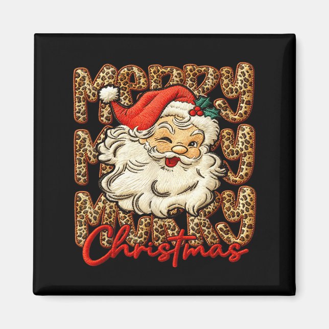 Aimant Latch Hook Yarn Crochet Coquette Merry Christmas  (Devant)