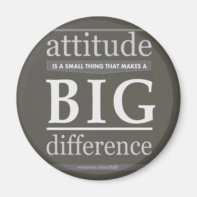 Aimant L'attitude de Churchill petite différence (Devant)