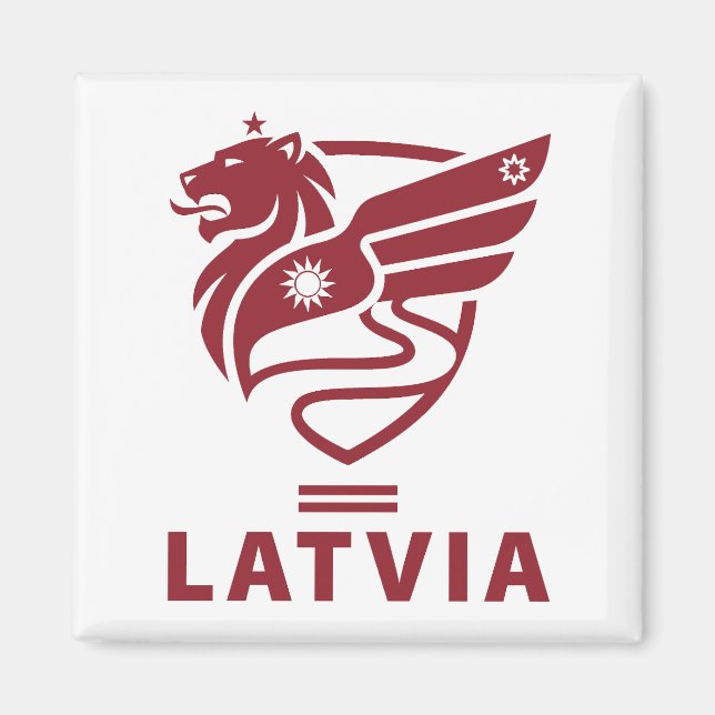 Aimant Latvia Baltic State Northern Europe (Devant)