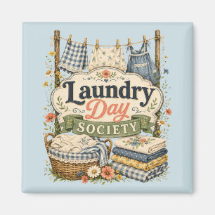 Aimant Laundry Day Society Cottagecore Florales