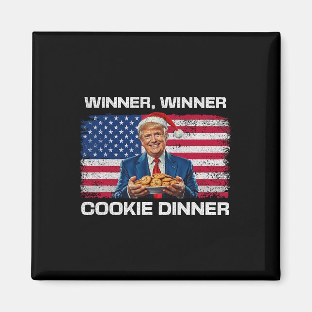 Aimant Lauréat du dîner Cookie Dinner Funny Trump 2024 47 (Devant)