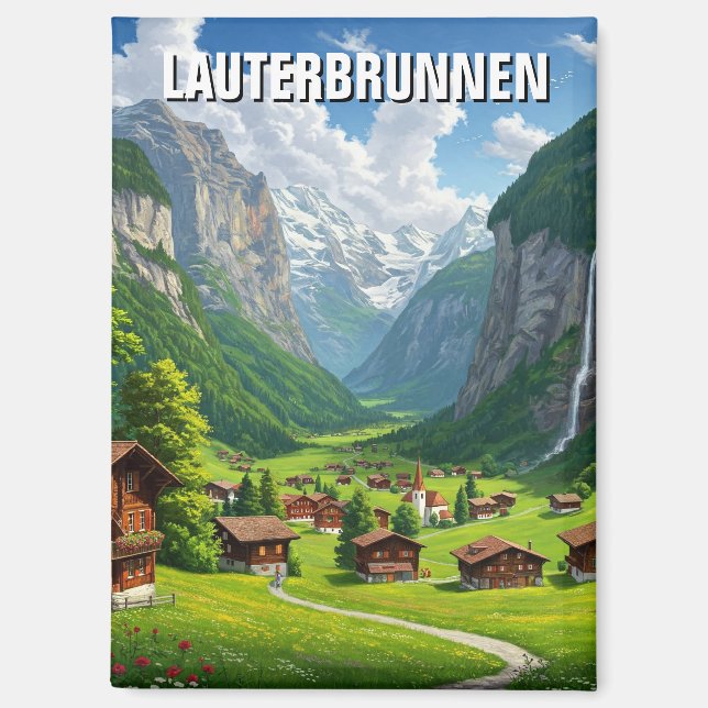 Aimant Lauterbrunnen Suisse Travel (Recto)