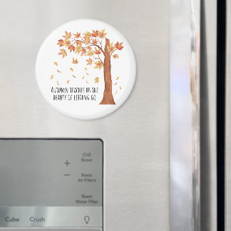 Aimant L'automne nous apprend l'aimant - Inspirational Fa