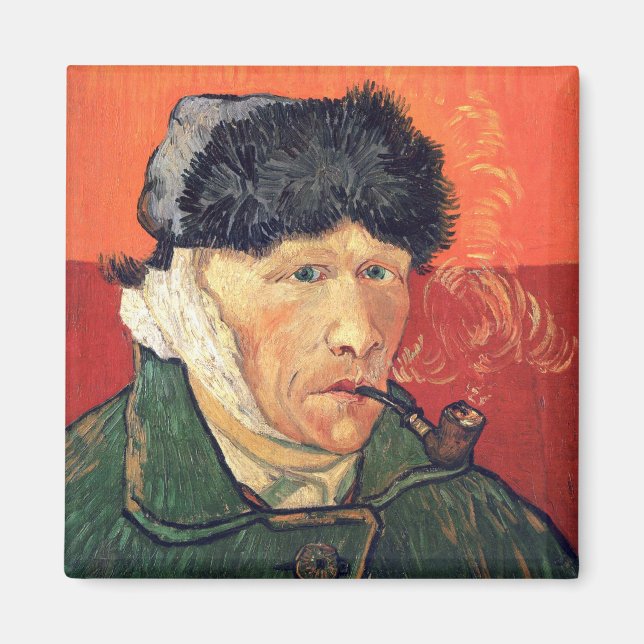 Aimant L'autoportrait de Vincent Van Gogh Les oreilles et (Devant)