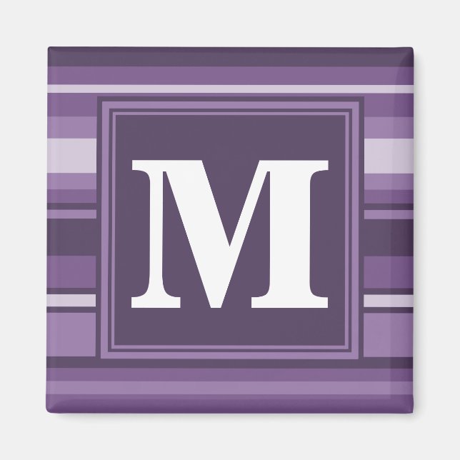 Aimant Lavande monogramme (Devant)