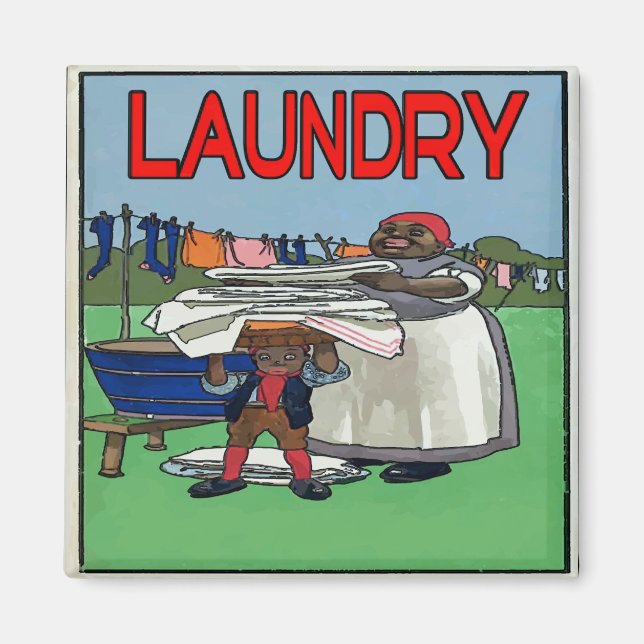 Aimant Lave-linge Vintage (Devant)