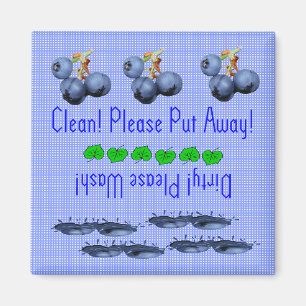 Aimant lave-vaisselle Blueberries