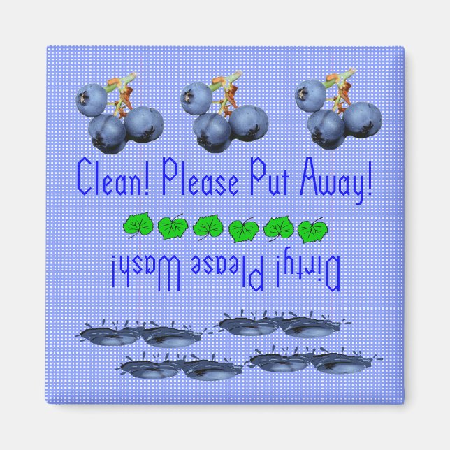 Aimant lave-vaisselle Blueberries (Devant)