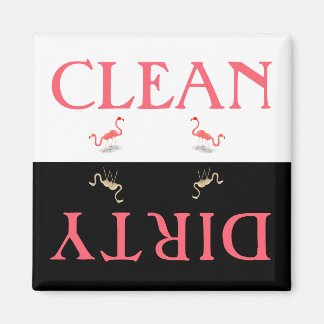 Aimant Lave-vaisselle Flamant rose propre