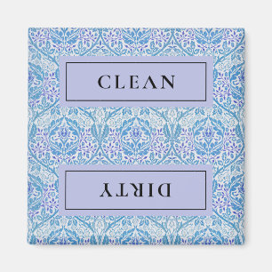 Aimant Lave-vaisselle Floral Bleu CLAIR