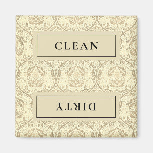 Aimant Lave-vaisselle Floral Séphia Tan