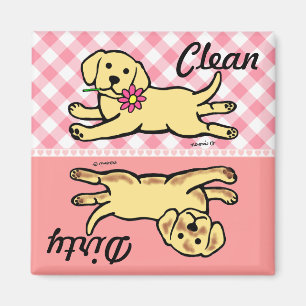 Aimant Lave-vaisselle Innocent Jaune Labrador