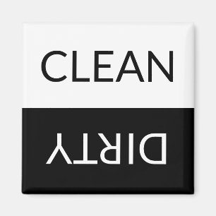 Aimant Lave-vaisselle Lave-linge noir blanc