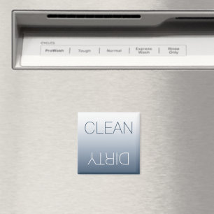 Aimant Lave-vaisselle moderne bleu gris propre ou sale