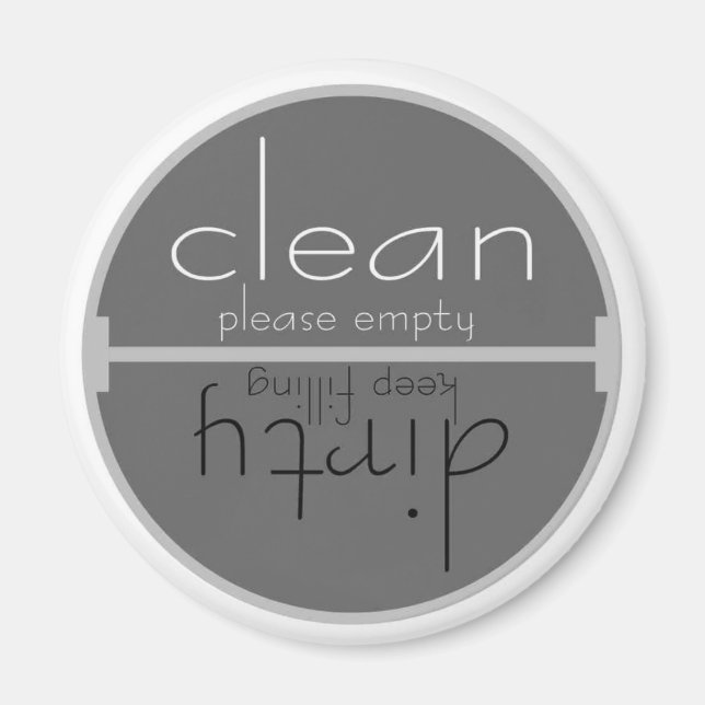 Aimant Lave-vaisselle moderne design (Devant)