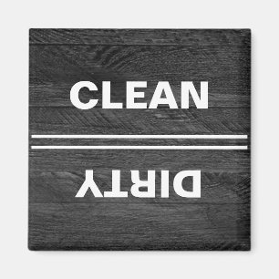 Aimant Lave-vaisselle moderne en bois noir