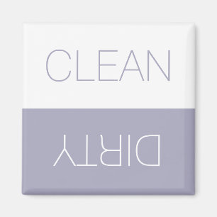 Aimant Lave-vaisselle nettoyant indicateur blanc lilas po