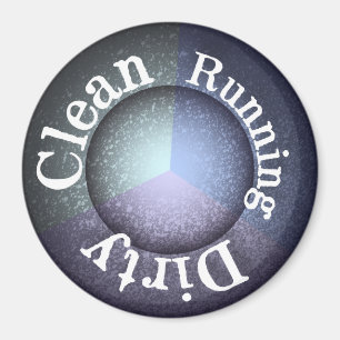 Aimant Lave-vaisselle Nettoyant Sale Runer Organisateur