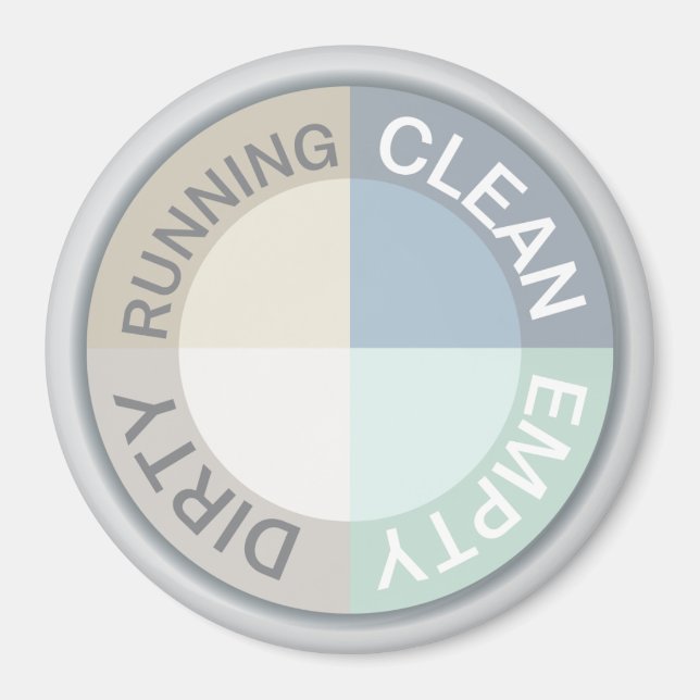 Aimant Lave-vaisselle Nettoyant Vide Fonctionnement Moder (Devant)