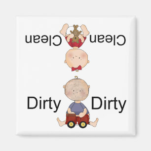 Aimant lave-vaisselle propre