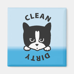 Aimant Lave-vaisselle propre de chat