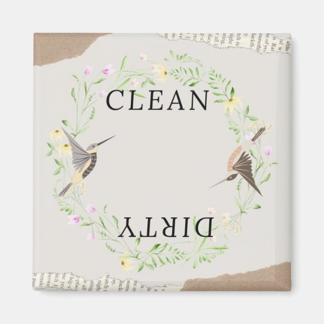 Aimant Lave-vaisselle propre/sale (Devant)