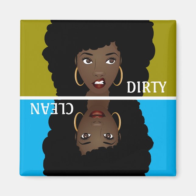 Aimant Lave-vaisselle propre / sale (Devant)