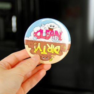 Aimant Lave-vaisselle réversible Nettoyant sale