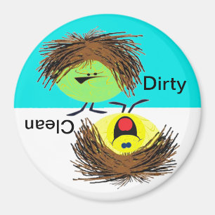 Aimant Lave-vaisselle sale ou propre