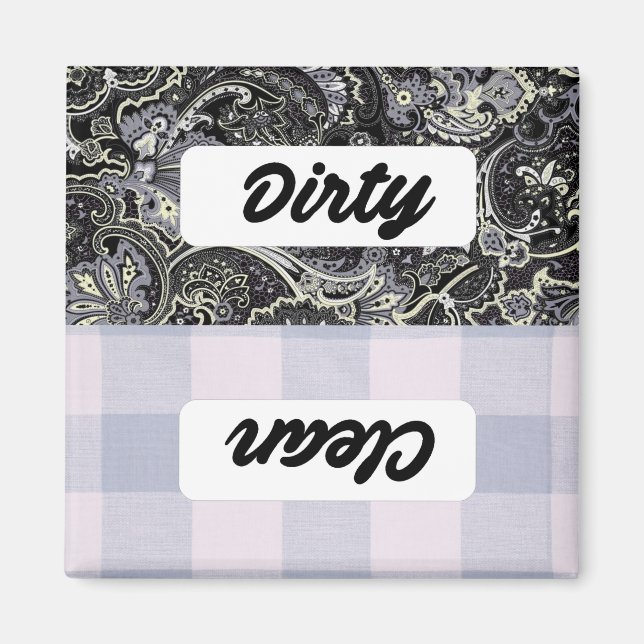 Aimant Lave-vaisselle Signe propre/sale (Devant)