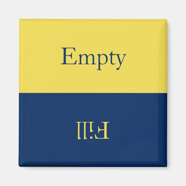 Aimant Lave-vaisselle vide réversible (Devant)