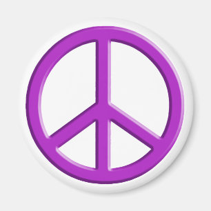 Aimant Lavender Peace Sign