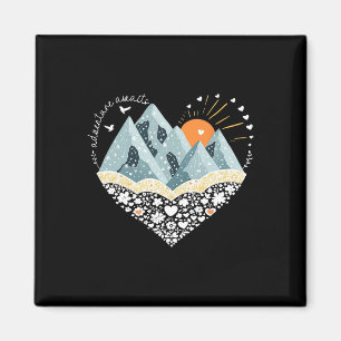 Aimant L'aventure Attend Randonnée en Montagne Camping Na