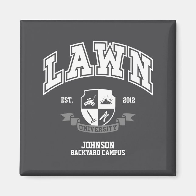 Aimant Lawn Mowing Funny Yard Work For Dad Grandpa _1  (Devant)