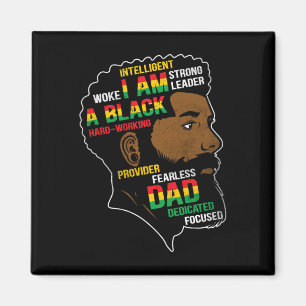 Aimant Le 11 juin est ma fête d'indépendance Père noir