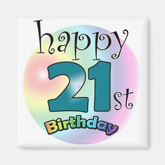 Aimant Le 21e anniversaire (Devant)