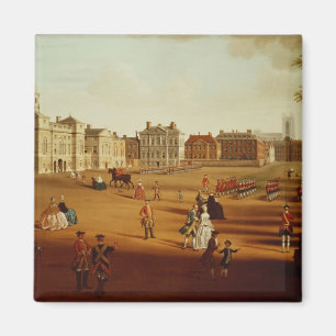 Aimant Le 2ème Footguards sur le défilé aux gardes de