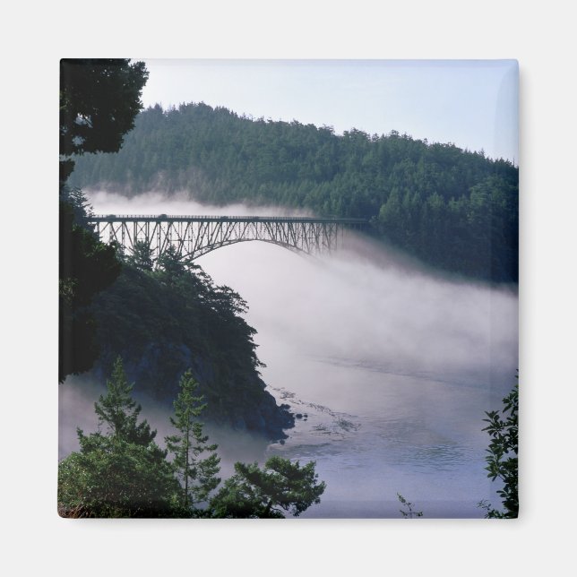 Aimant Le brouillard dérive sous le pont du col de la tro (Devant)