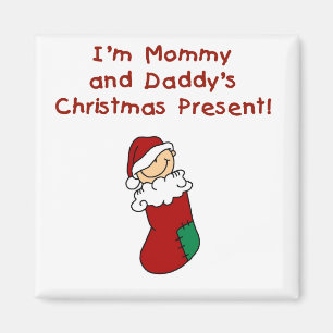 Aimant Le cadeau de Noël de maman et papa