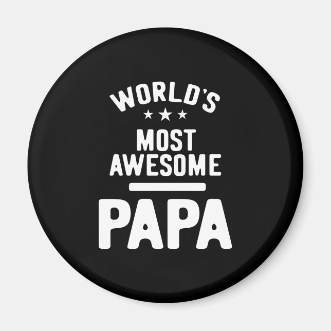 Aimant Le cadeau Papa Père le plus génial du monde (Devant)