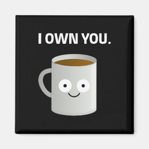 Aimant Le café est la propriété de la caféine Addict Iron