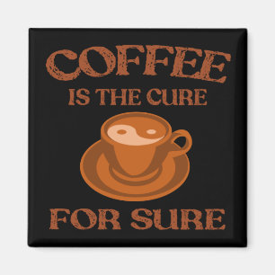 Aimant Le Café Est Le Traitement Bien Sûr. Café Yin et Ya