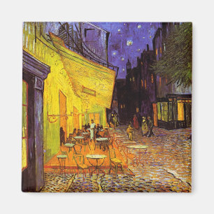 Aimant Le Café-Terrasse Vincent Van Gogh En Beaux-Arts De