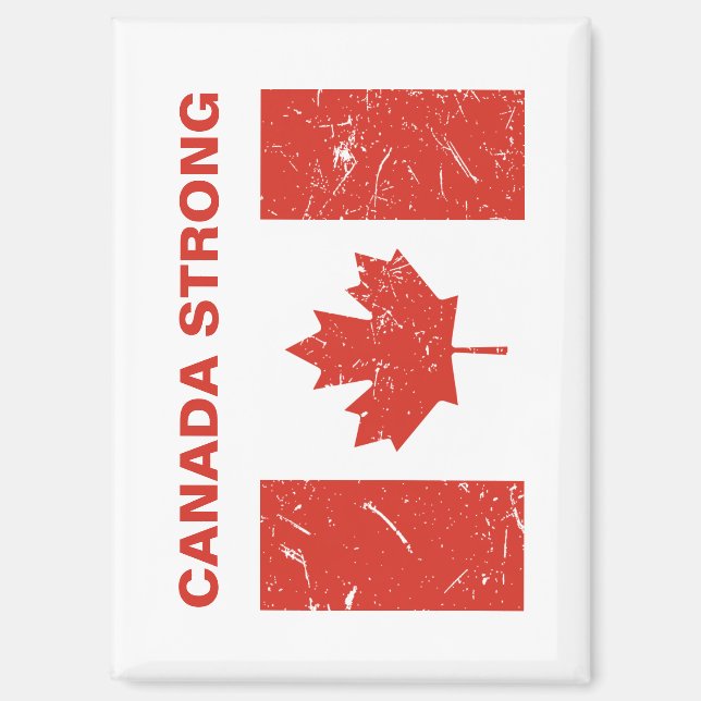 Aimant Le Canada fort (Recto)