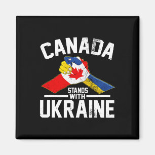 Aimant Le Canada Soutient L'Ukraine Drapeau Ukrainien Can