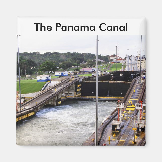 Aimant Le canal de Panama, haute photographie (Devant)