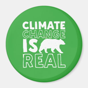 Aimant Le Changement Climatique Est Un Ours Polaire Récha